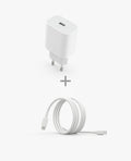Pack Carga Rápida Essential (Carregador 20W + Cabo USB-C)